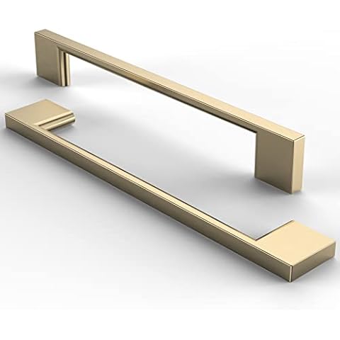 FURNIWARE 10 Pack Brass Cabinet Handles Cover