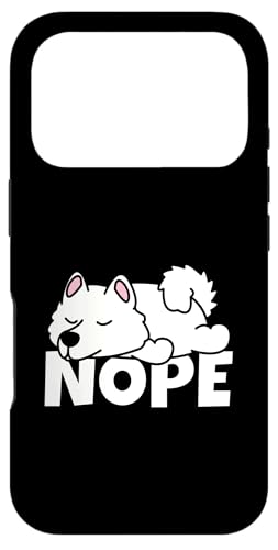 Lazy Samoyed Cute Dog Nope �X�}�z�P�[�X iPhone 17 Pro �p