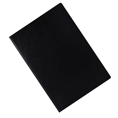 Tixiyu Bloc de Notas de Cuero PU Negro con Forma Retro de Papel Grueso para Cuaderno B5 para Regalos 9,8 X 7,1 X 0,8 Pulgadas