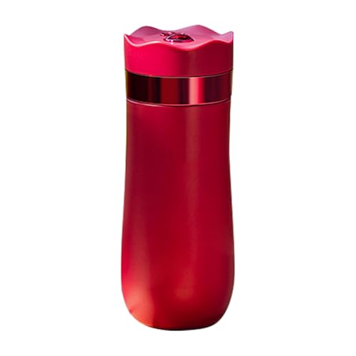 Vocdikficy Portátil Francés Prensa de Viaje Cafetera de Doble Pared de Acero Inoxidable con Aislamiento Al Vacío Cafetera y Tetera 320ML A