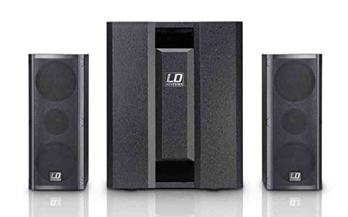 LD Systems Dave 8 Roadie-Portable Powered Multimedia System, Black (LDDAVE8ROADIE)