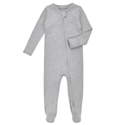 Aablexema Baby Footie Pajamas with Mittens - 3Pcs Infant Footed Sleeper Cotton Sleepwear Outfits2