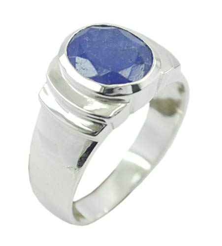 Bague lapislazuli argent 925 plaqué or rouge, le cadeau d'anniversaire idéal