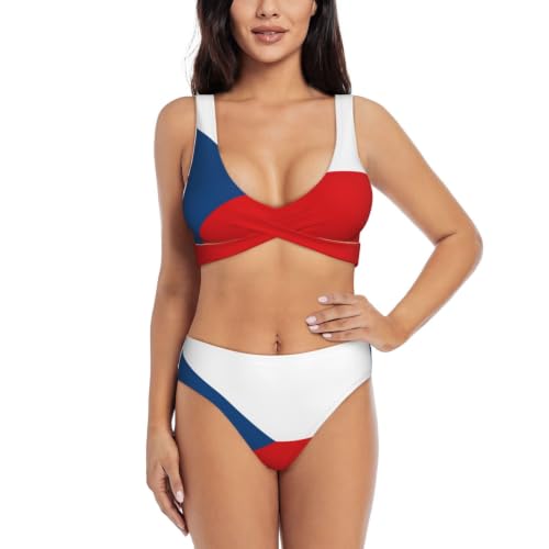 Maillot de bain deux pièces République tchèque ajustable pour femme