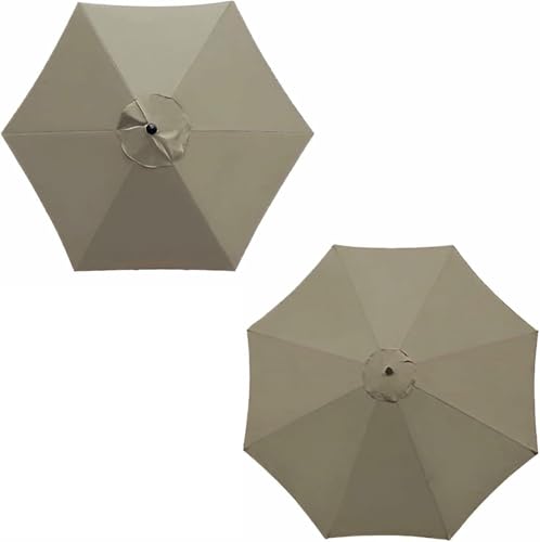 Toile parasol déporté 300x300 rechange, housse carrée imperméable pour parasol terrasse 6/8 bras