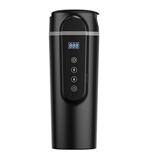 12V/24V Car Travel Electric Kettle,KIMISS Car Kettle Boiler Heating Mug with Anti Spill Lid Portable Coffee Travel Cup Temperature Control Kettle for Tea Milk