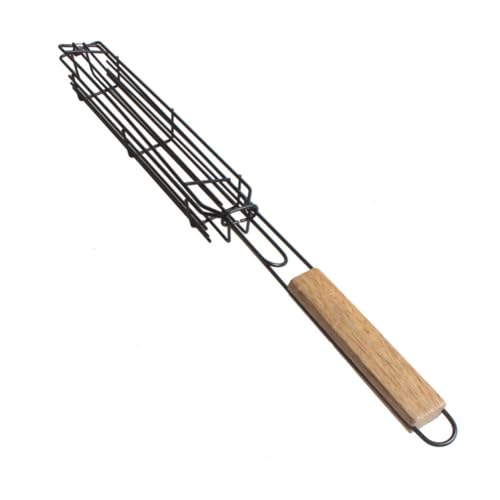 Rordigo 1 panier de barbecue en acier inoxydable, filet de barbecue, brochettes de barbecue, grand filet de barbecue, panier Kabob pour légumes