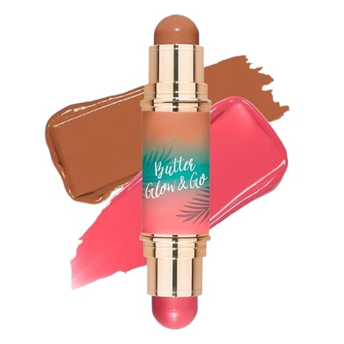 CONTOURING SIDA - Composición a prueba de a prueba de aceite Natural Humerable Mantequilla SHINO Dualendida Mango de maquillaje Multiuse | Highlighter de contorno de poder de mezcla sin esfuerzo para