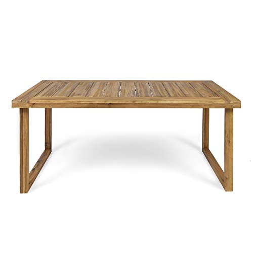 Christopher Knight Home Ann Outdoor 69" Acacia Wood Dining Table,