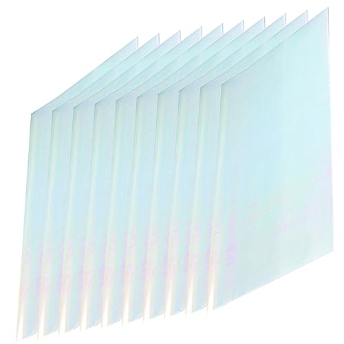 Vaguelly 20Sheets Thick Floral Wrapping Elegant DIY Floral Film for Bouquets present Wrapping Scrapbooking Versatile Iridescent Packaging Film for Festivals Parties