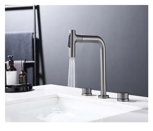 Robinet de baignoire à cascade avec douchette pour éliminer les éclaboussures et le calcaire - 3