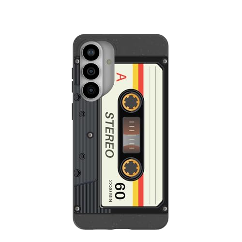 Pela | Phone Case Compatible with Samsung S26 Plus | MagSafe Included | Cute Eco Friendly | Made with Plants | Black Cassette by Pela - Used condition - US$37.14