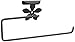 Spectrum Diversified Flower Paper Towel Holder, Over the Cabinet Door, Black