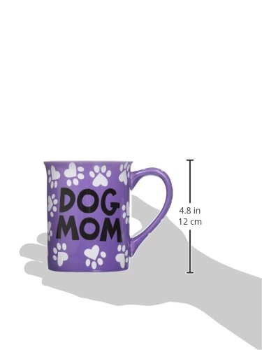 Enesco Our Name Is Mud “Dog Mom, 16 Oz. Stoneware Mug, 1 Count (Pack Of 1), Multi Color #TOP3