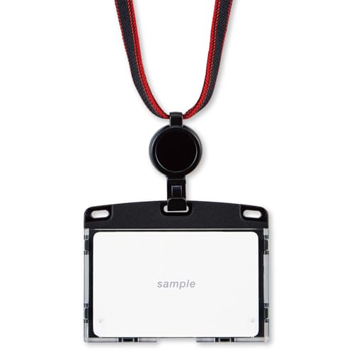 Porte-badge enrouleur noir NU-4P-BK Open style urbain rigide