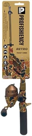 Profishiency 30" Telescopic Retro Camo Spincast Pocket Combo