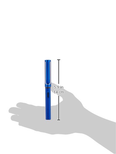 Image of LAMY AL-star oceanblue - Fountain Pen with ergonomic grip & polished steel nib in size F - lightweight aluminum body - including LAMY T 10 blue cartridge - Right-Handed