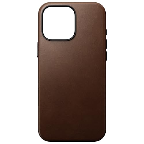NOMAD Coque en Cuir iPhone 16 Pro Max Marron évite les rayures