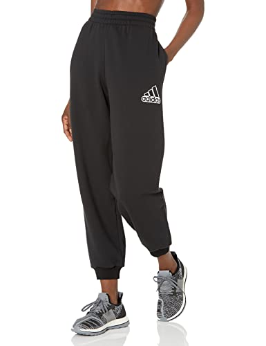 Pantalon de sport noir pour femme avec cordon de serrage taille M
