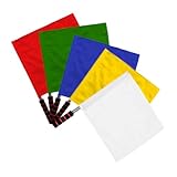 Toyvian 5 Stück Teiliges Schiedsrichter Signalflaggen mit Edelstahlstange Ergonomischem Griff für...
