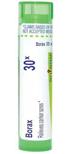 Boiron Borax 30X Homeopathic Medicine for Canker Sores - 80 Pellets - image 1