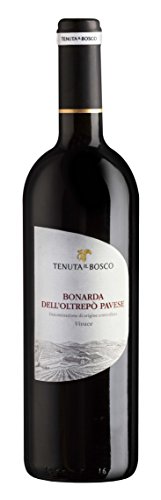 Tenuta Il Bosco Bonarda Vivace DOC - Italian Semi-Sparkling Red Wine from the Oltrepò Pavese Region in Lombardy, Italy - Made with 100% Croatina Grapes - 75cl / 750ml, 12% ABV