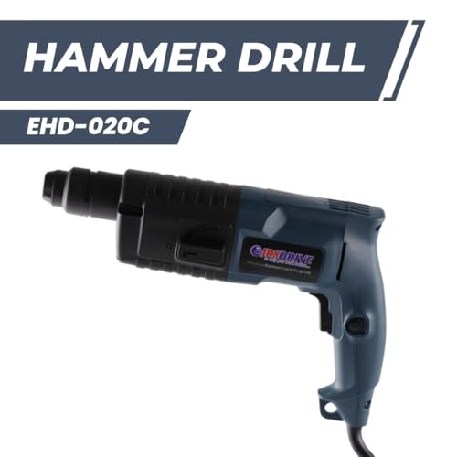 Image of EASTMAN 20mm Rotary Hammer Drill (EHD-020C) - 500W Heavy Duty SDS-Plus Drilling Machine | 5000 BPM Impact Rate | 1200 RPM Speed | Includes BMC Box, Free Drill Bits (6mm & 8mm) & Carbon Set