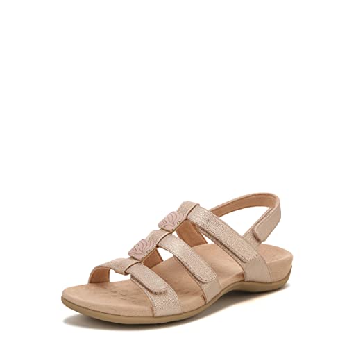Image of Vionic Rest Amber Backstrap Sand Women Man Made Or Natural Cork Black Sandal (279-171440)