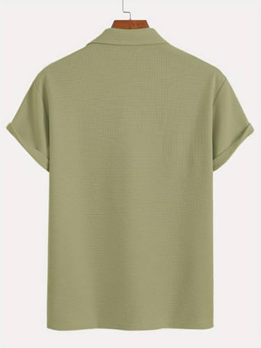 Image of TAGDO Men's Premium Waffle Knit Regular fit T-Shirt || Mens Tshirt (2018)