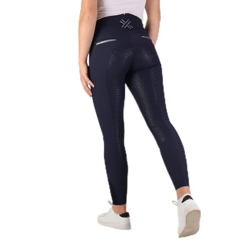 Pantalones de equitación Imperial Riding El Capone azul 44 de alta gama y talle alto