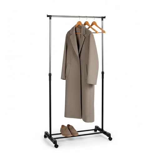 BRINDEK Perchero extensible con ruedas