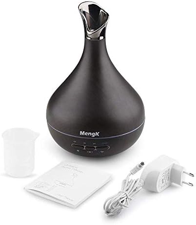 Essential Oil Diffuser, MENGK 300ML Ultrasonic Aroma Aromatherapy Diffusers with Intelligent Body Induction,7 Colorful Lights, Cool Mist Humidifiers and Waterless Automatically Shut-off for Home, Yoga, Office