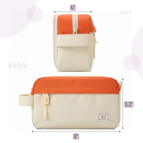 Image of Mr. Pen- High Capacity Pencil Case, Large Pencil Pouch with 3 Compartments and 2 Pockets, Large Pencil Bag with Smooth Zipper, Cute Pencil Case Pouch Organizer, School Supplies for Teens