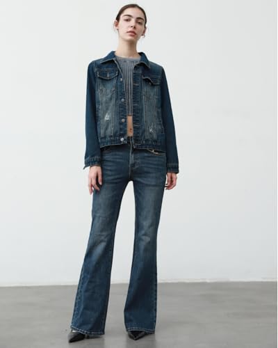 Womens Flare Jeans High Waisted Stretch Tummy Control Wide Leg Bell Bottom Bootcut Jeans Denim Pants Trendy 2025 Look4