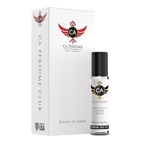 CA Perfume Impression of Astoria Royale Unisex Eau De Parfum Amber Vanilla Scent Long Lasting Unisex Fragrance Travel Size TSA Ready for Day and Night Wear 0.33 Fl Oz 10ml