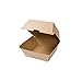 Produktbild BIOZOYG Take Away Burger Box 300 Stück I robuste Burgerboxen mit hohem Klappdeckel I Hamburger Box aus Kraftkarton I stabile to Go Burger Verpackung Karton braun 13 x 14 x 8 cm I biologisch abbaubar