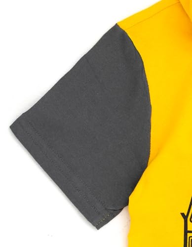 Transformers Bumblebee Toddler Boys Hooded Cosplay T-Shirt Yellow 4T - image 7