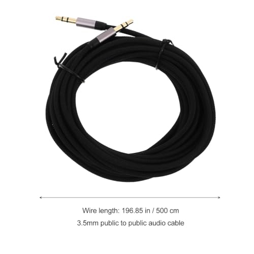 Cable de audio auxiliar 3.5mm macho a macho 5m miniatura 2
