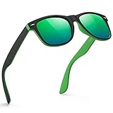 FEIDUSUN Sunglasses Men Polarized Sunglasses for Mens and Womens,Black Retro Sun Glasses Driving Fishing UV Protection