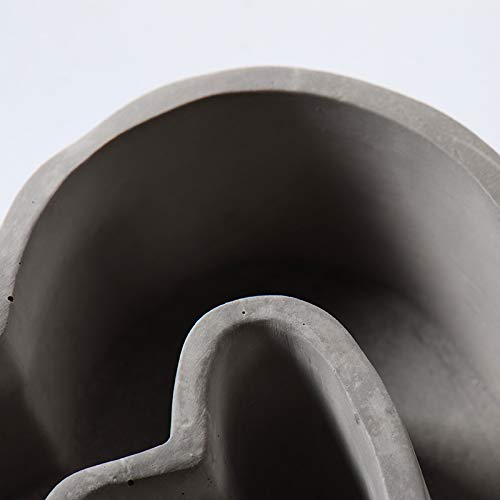 Resin Molds Concrete Flowerpot Silicone Mold Heart Shape Pattern Handmade Cement Planter Mould Diy Ashtray Candle Holder Mould #TOP3