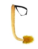 HAOAN Deluxe Long Plush Lion Tail Halloween Party Christmas Costume Accessory