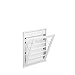 Home Improvements Laundry Room Space Saving Wall Mount Clothes Clothing Drying Rack Hanger Small Classic White 23" W x 2" D x 26" H