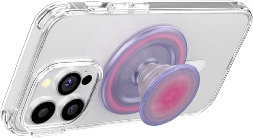 PopSockets Phone Grip for MagSafe, Magnetic Holder, Phone Stand, Purple - Aura - Image 4