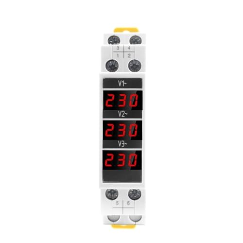 Voltmètre triphasé numérique SDM010 instrument électrique AC 80-500V rail DIN