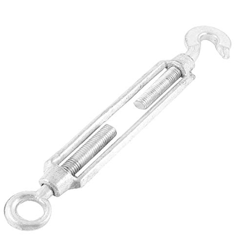 New Lon0167 M14 14mm Gancho Metal Threaded Turnbuckle 29cm Long