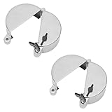 2 Sets Semi Truck Locking Fuel Cap Cover Diesel Zinc Fuel Tank Cap Cover Compatible with Freightliner, Sterling and Western Star Class 8 Trucks