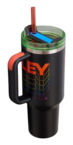 Image of STANLEY Quencher H2.0 Tumbler with Straw 40 oz | Flowstate 3-Position Lid | Cup Holder Compatible for Travel | Insulated Stainless Steel Cup | BPA-Free | Black Reverb