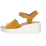 Material: Rauleder Paul Green Damen Sandalette gelb Gr. 39