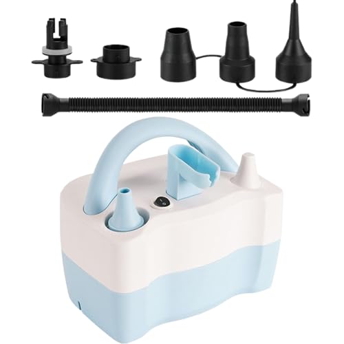 Bomba elétrica para balões - 550 W ferramenta de 5 boquilhas - máquina insuflável de balões - para casamentos eventos corporativos férias despedida de solteira flutuadores piscina colchões camas ar