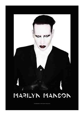 Flagline Marilyn Manson - Proper Textile Fabric Poster (30"x40")